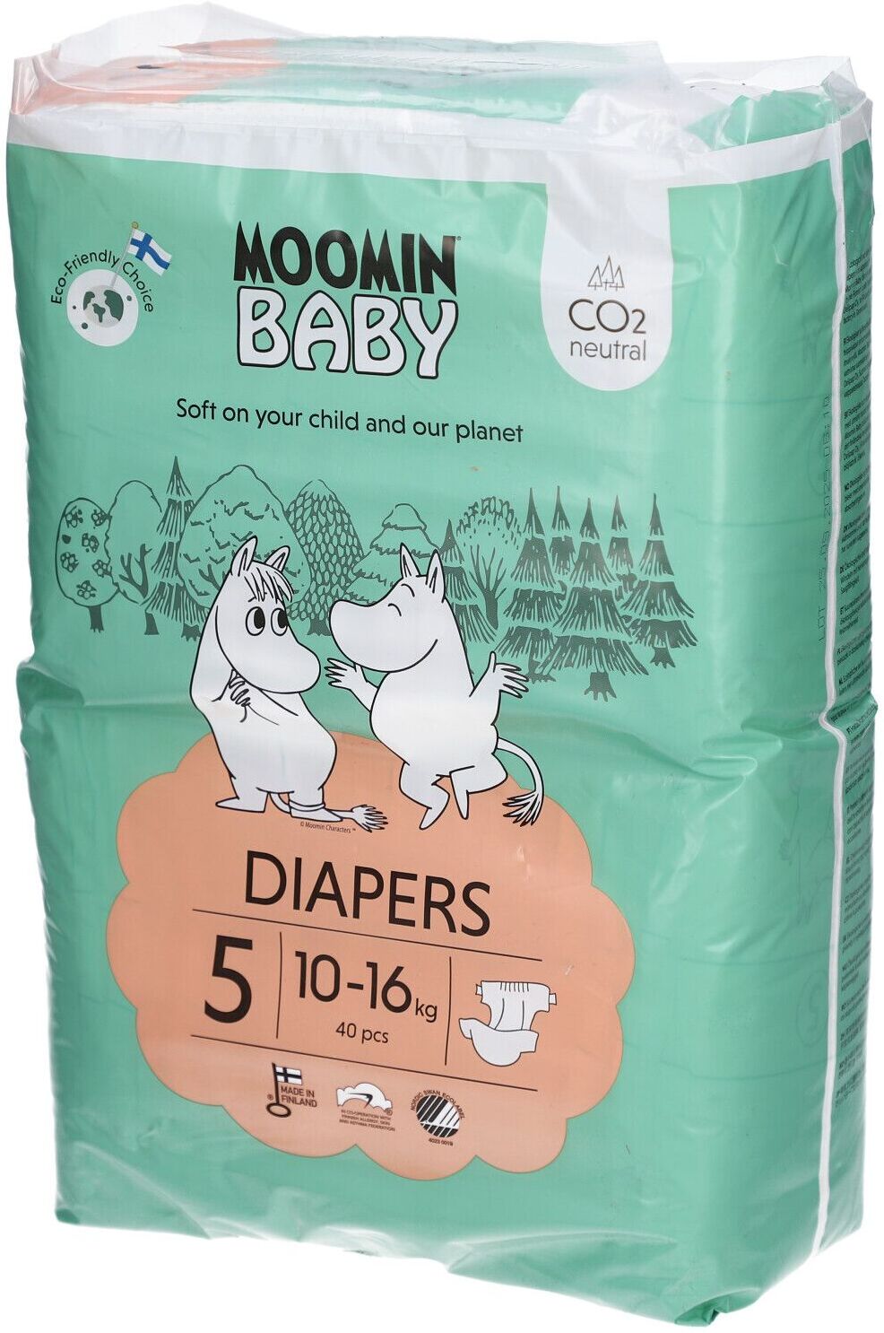 No Brand Moomin Baby luiers maat 5 40 pcs. 10-16 kg St Windeln
