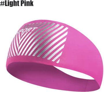 Inspire Picks Absorbent Sports Sweat Headband For Running, Gym, Yoga & Outdoor Fitness light Pink