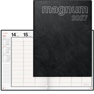 Rido-Ide Buchkalender 7027042907, magnum, Jahr 2027, 18 x 24 cm, Wochenplaner, 1 Woche = 2 Seiten