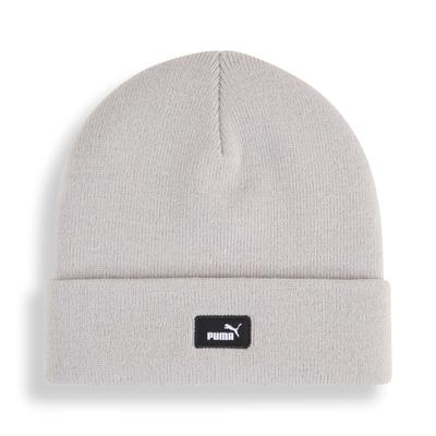 Beanie PUMA "ESS MID CROWN BEANIE", Herren, beige (gray echo), Polyacryl, unifarben, Mützen Beanie, Mütze, sportlicher Stil, One Size