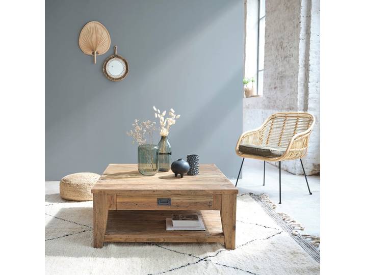 Table basse en teck recyclé massif