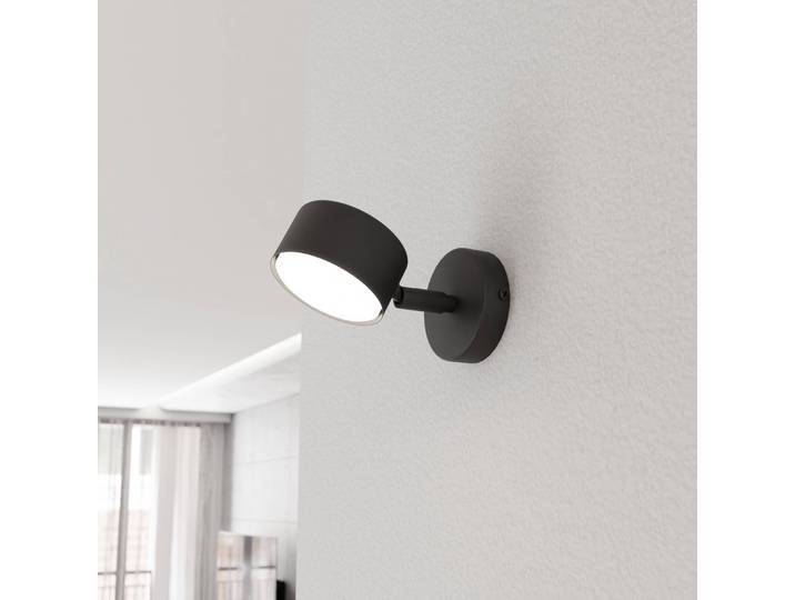 Wandstrahler Sora, Ausladung 15 cm, Metall Sora EMIBIG LIGHTING, dimmbar, schwarz, für Wohn- / Esszimmer, Metall, Modern