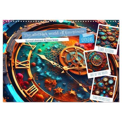 The abstract world of timepiece (Wall Calendar 2026 DIN A3 landscape), CALVENDO 12 Month Wall Calendar