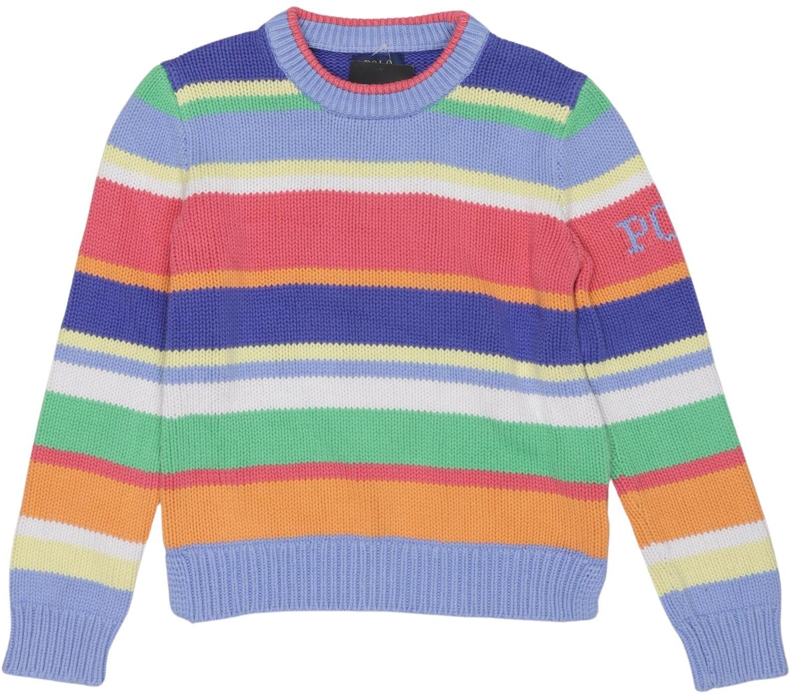Polo Ralph Lauren Mädchen Pullover, Mehrfarbig, Gr. M, Baumwolle - Second Hand