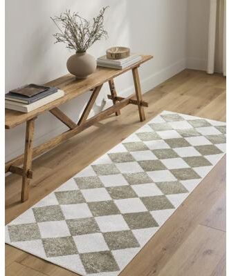 Livabliss Lillian Modern & Contemporary Checkered Indoor/Outdoor Area Rug