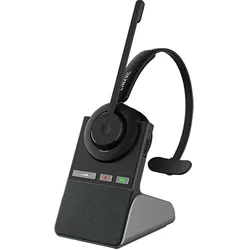 Fanvil DH301D Hybird headset,support both Bluetooth and DECT (Docking, Kabellos, USB-C), Office Headset, Schwarz