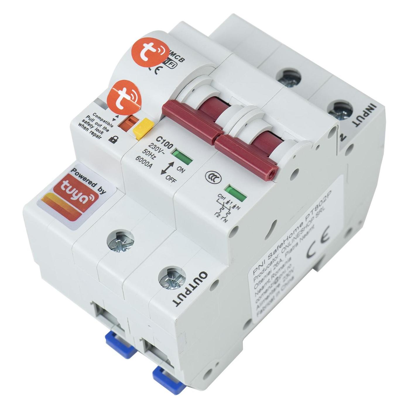 PNI Intelligente automatische Sicherheit SafeHome PT802P WiFi, 3P, 100 A, Internetsteuerung, mobile (PT802P)
