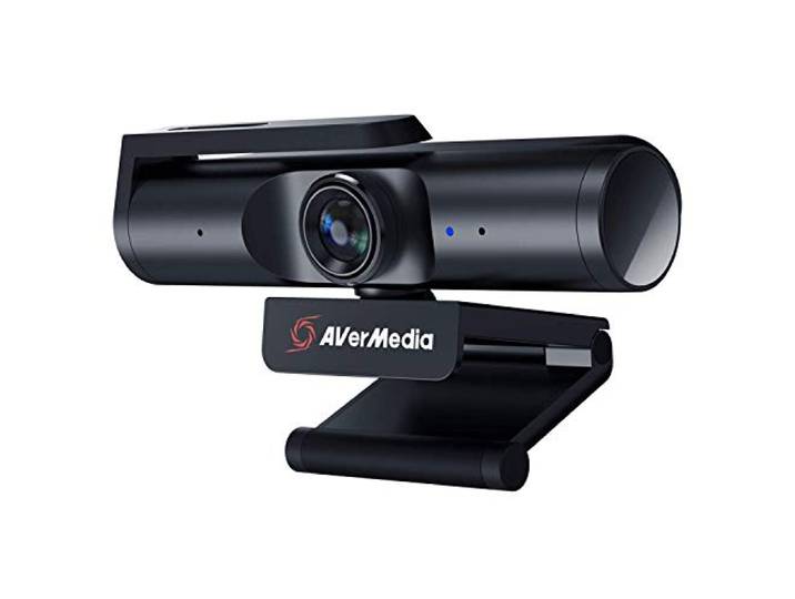 AVerMedia Live Streamer PW513, 4K UHD, 1080p/60fps, webcam met microfoon voor zoomconferenties, vergaderingen en vlogging, ultragroothoek, KI Auto-Framing