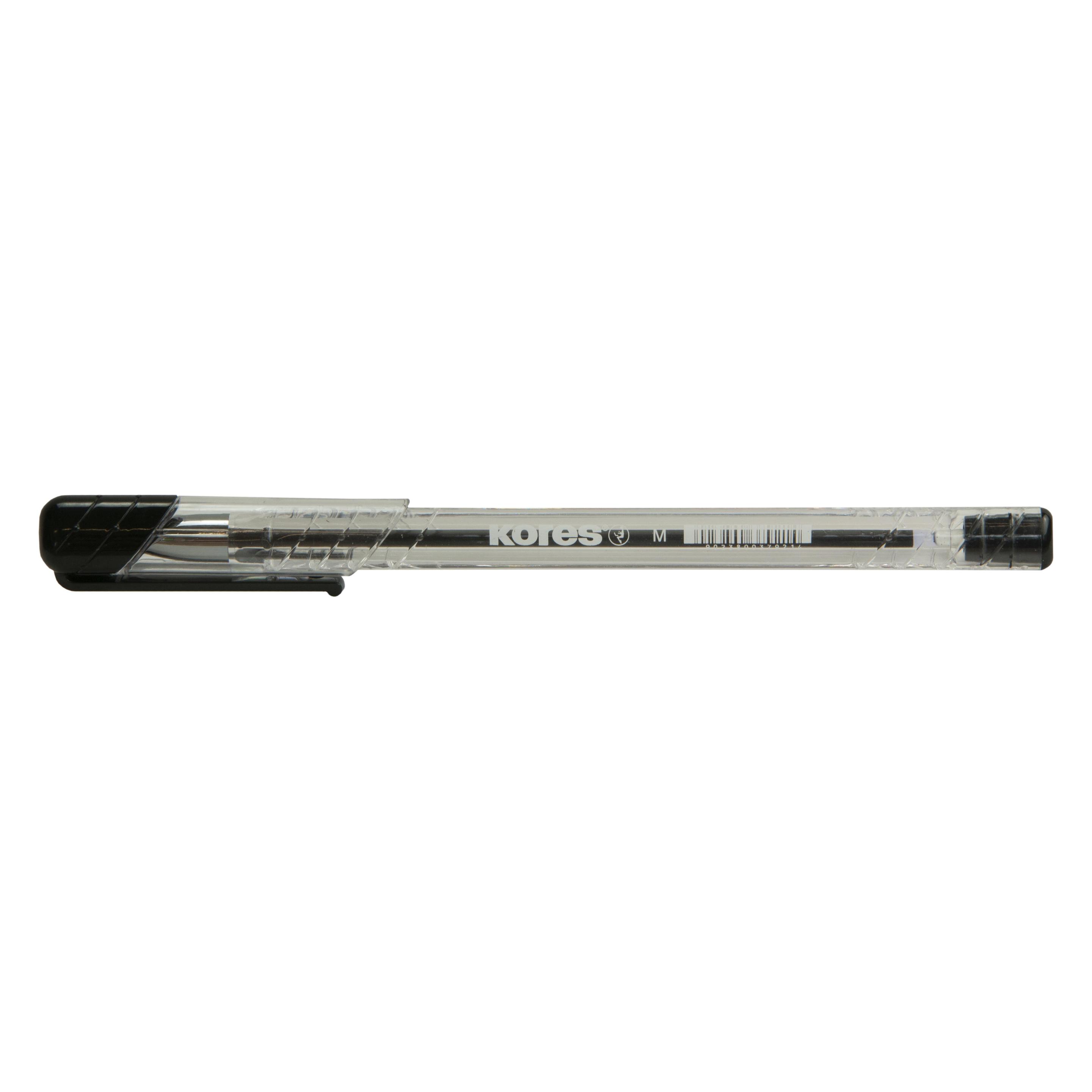 Kores Kugelschreiber K11 schwarz Strichstärke: M = 1,0 mm (1x) (KP37921)