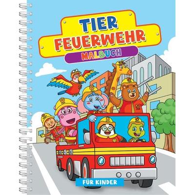 Tier-Feuerwehr-Malbuch ab 4 Jahren, Gebundene Ausgabe von Topulo-Verlag, Topulo Verlag, 978-3-689-05083-2