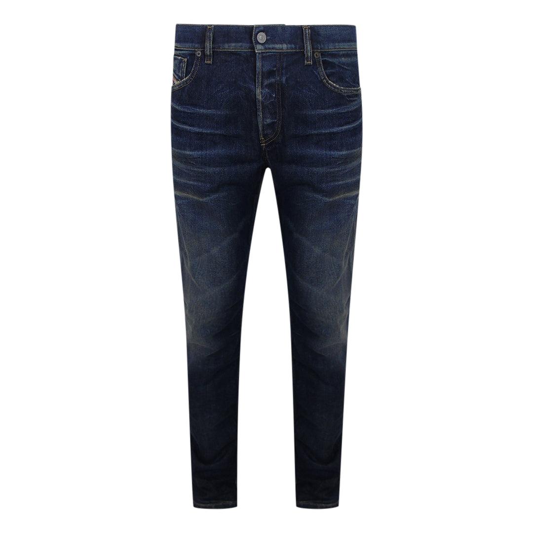 Diesel 1995 D-sark Jeans, dunkelblaue Denimhose - Marineblau