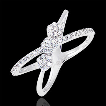 Edenly Ring Himmelselipsen - 750er WeiÃŸgold und Diamanten