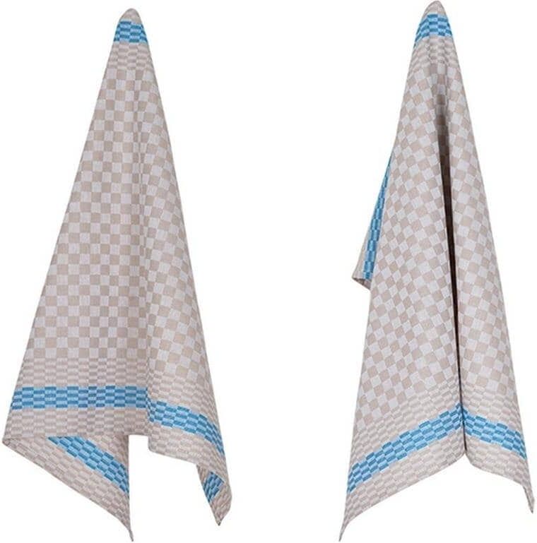 Geschirrtuch PAD "Pit Reloaded, 50 x 70 cm, 2er Pack", beige (hellblau, sand), B:50cm L:70cm, 100% Baumwolle, Geschirrtücher, Geschirrtuch hellblau, sand 2, 100 % Baumwolle