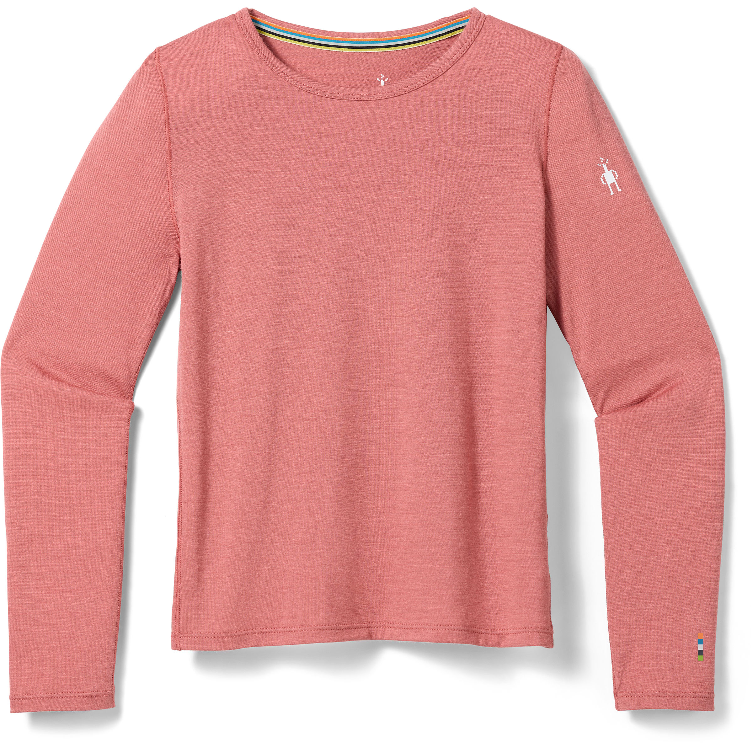 Smartwool Classic Merino Blend Kinder Langarm Unterhemden rosa Größe M Schnell trocknend Merinowolle