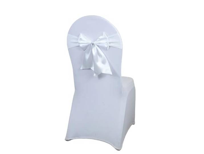 Stuhlschleifen für Hochzeiten 10/50/100PCS Satin Schärpen for Hochzeit Stühle Schleifen Krawatten Spandex passen alle Dekoration Hotel Geburtstag Party(10,100pcs)