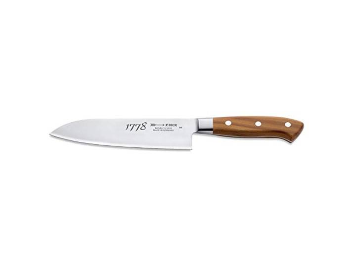 F. DICK Santoku, Küchenmesser, 1778 (Messer mit Klinge 17 cm, Double X VG12 Stahl, nichtrostend, 61° HRC) 81642175H, Schwarz