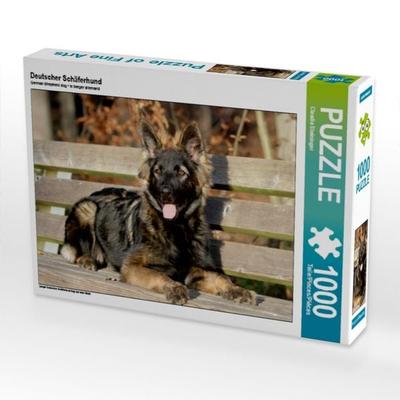 CALVENDO Puzzle Deutscher Schäferhund | 1000 Teile Lege-Größe 64x48cm Foto-Puzzle für glückliche Stunden