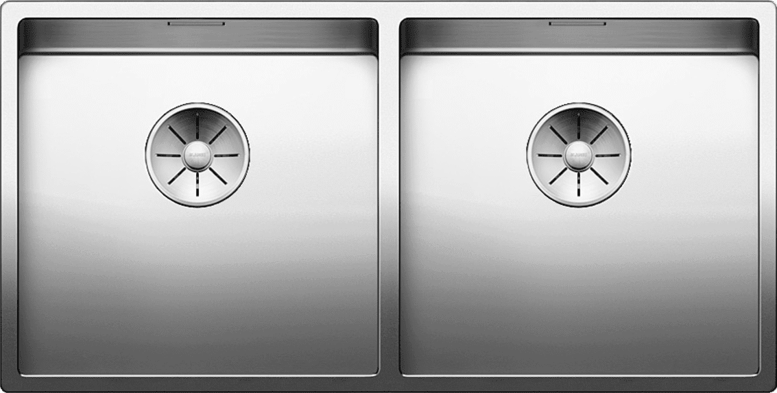 Blanco Claron évier 521618 400/400-U, 86,5 x 44 cm, Inox satiné, sans télécommande de vidange
