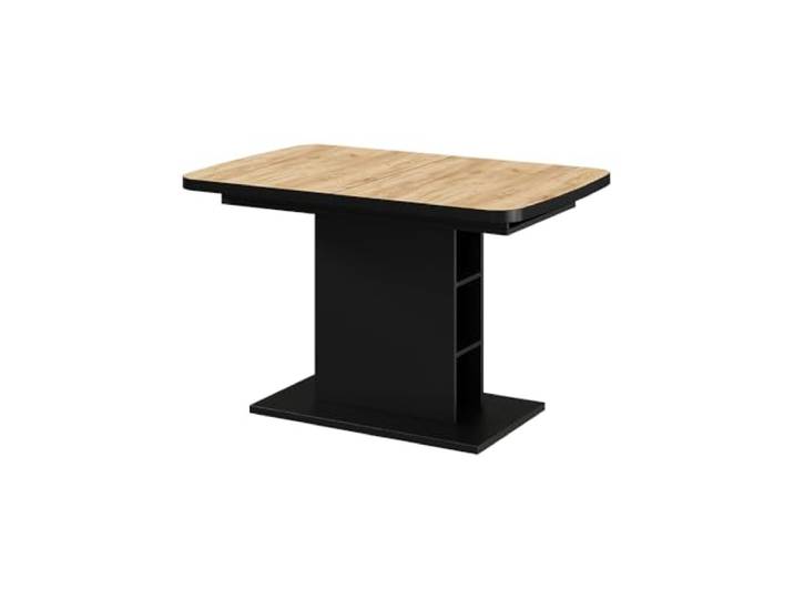 Vicco Esstisch Fenaro, Goldkraft Eiche/Schwarz, 120-160 x 80 cm