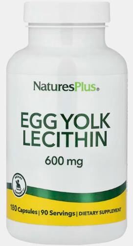 NATURES PLUS LECITINA DE OVO 600mg 180 CAPSULAS