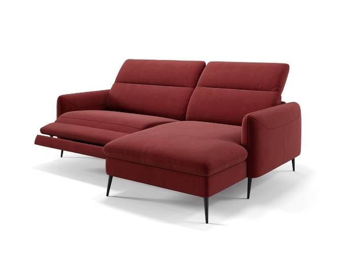 Stoff Ecksofa MESSINA Mini Stoffsofa Stoffcouch Kleine Eckcouch