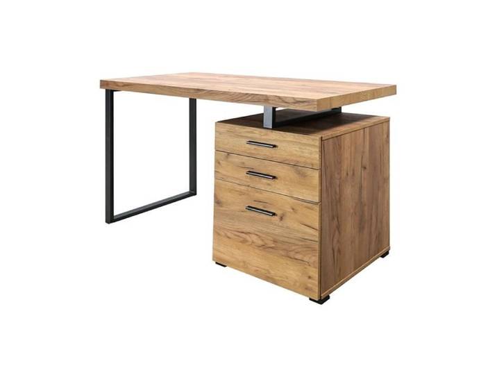 Bureau 3 tiroirs pied métal Elton
