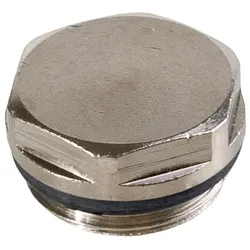 Messing Stopfen mit O-Ring, verschiedene Varianten (Ausführung: 1''AG für Verteiler blank)