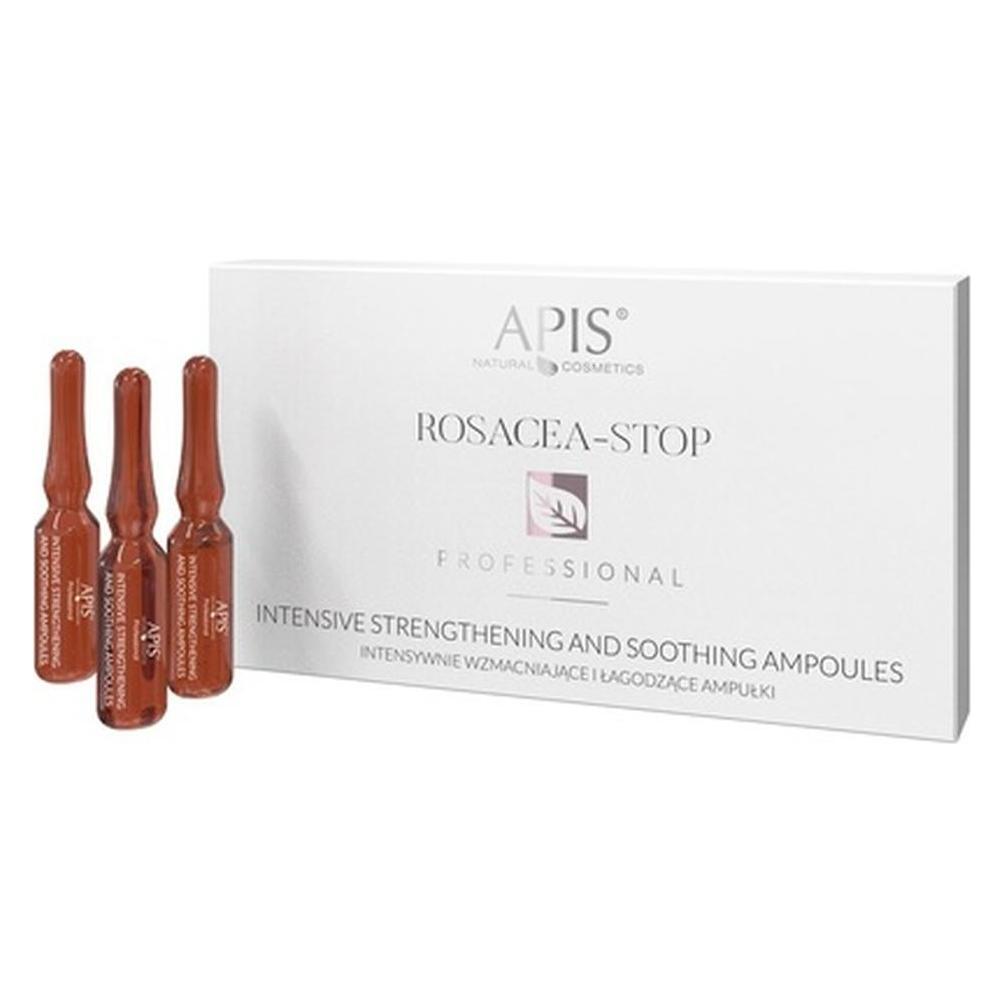 Apis Natural Cosmetics Apis Rosacea-Stop intensywnie wzmacniające i łagodzące ampułki dla cery z trądzikiem różowatym i (5901810006839)