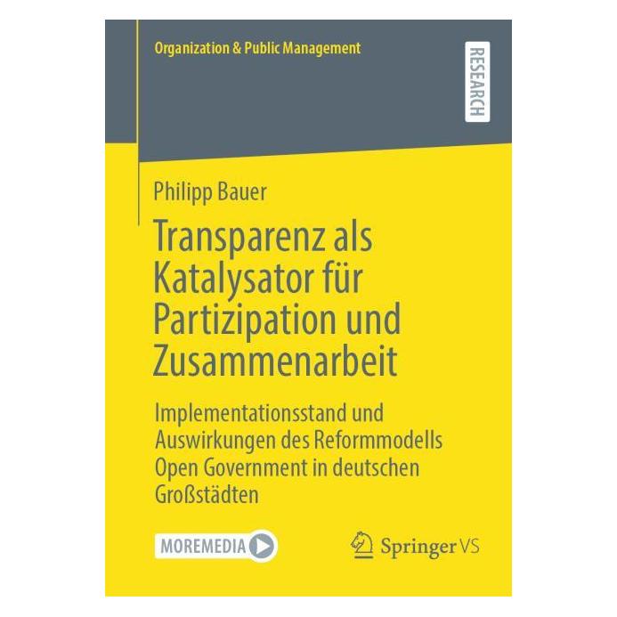 Springer Transparenz als Katalysator für Partizipation und Zusammenarbeit (Deutsch, Softcover, Philipp Bauer) (66783731)