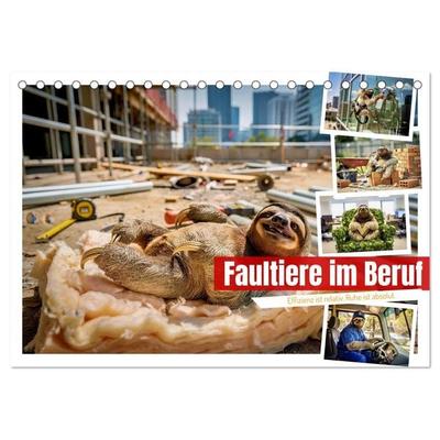 Faultiere im Beruf (Tischkalender 2027 DIN A5 quer), CALVENDO Monatskalender