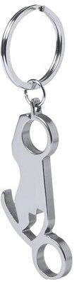 Porte-clés décapsuleur personnalisé Moto aluminium argenté