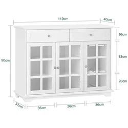 SoBuy, Kommode + Sideboard, Tripp (119 x 40 x 90 cm)