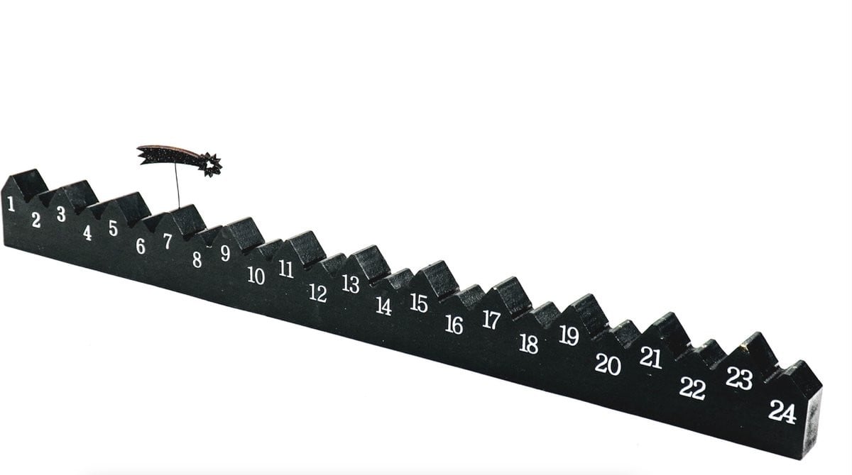 HV Kerst Adventkalender Aftelkalender - Zwart Wit