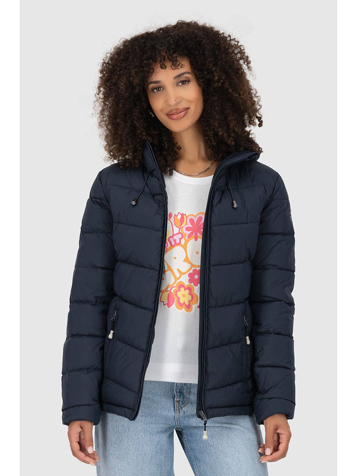 alife and kickin Steppjacke "Liraz" in Dunkelblau - M