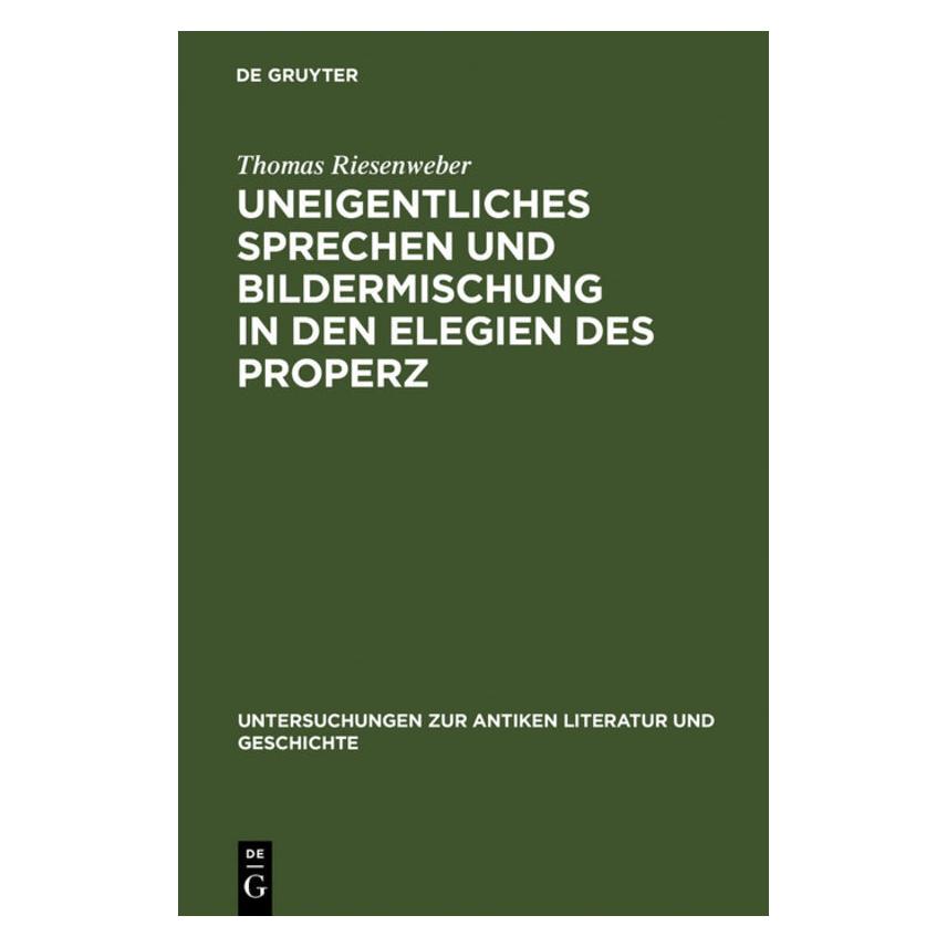 De Gruyter Riesenweber,T.:Uneigentliches Sprechen (67762606)