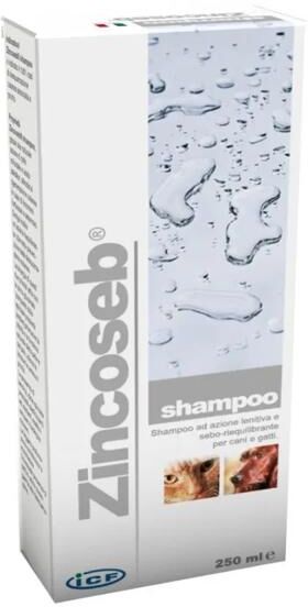 Zincoseb Shampoo Lenitivo Seboriequilibrante Cani e Gatti 250 ml