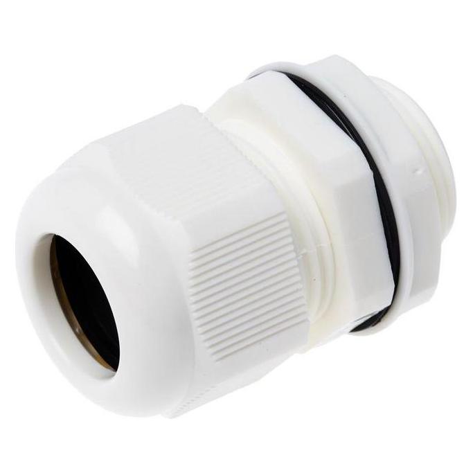 RS PRO round topCable GlandM25 x 1.5 White IP68 (8229779)