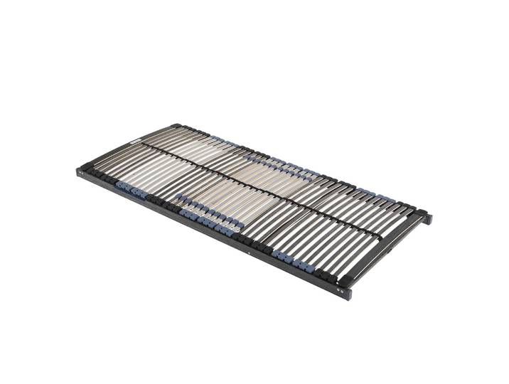 Lattenrost 44 NV 140 x 210cm Rahmen & Federholzleisten: Schichtholz Buche, foliert Schwarz/Grau