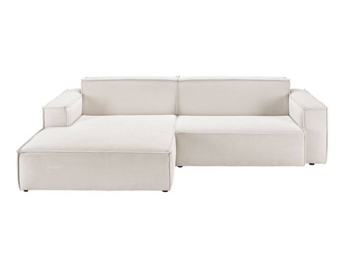 Ecksofa UPPER EAST 168 x 276 cm weiß
