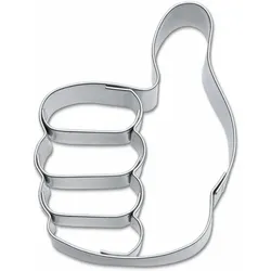 Städter Präge-Ausstecher Okay-Daumen O.K., Ausstechform, Plätzchenform, Keks, Plätzchen, Edelstahl, 7 cm, 200838