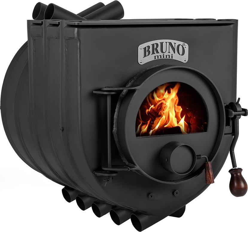 Bruno Werkstattofen Mini III mit Herdplatte schwarz 12 kW Stahl A