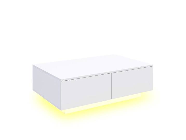 Beistelltisch LED CARINA 95 x 60 x 31 cm weiss