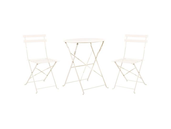 BISTRO-SET Metall Cremeweiß Fiori