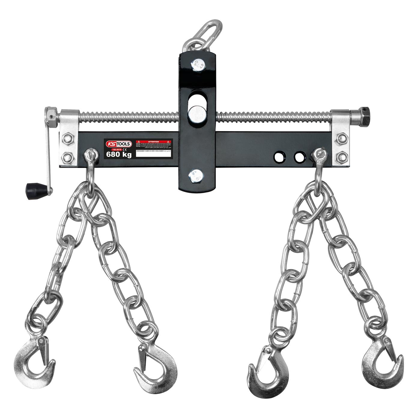 KS Tools Lastverteiler mit Haken für bewegliche Krane, 680 kg Tragkraft (160.0019)