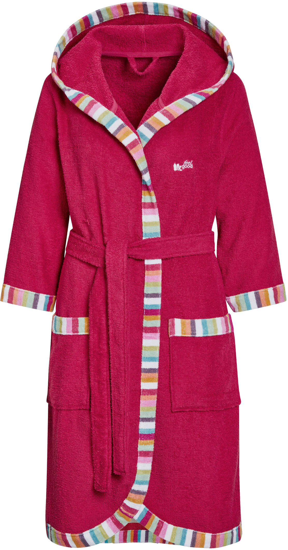 Bademantel WITT "Bademantel Bademantel", Damen, Gr. 40/42, N-Gr, pink, Hausmäntel Bademantel