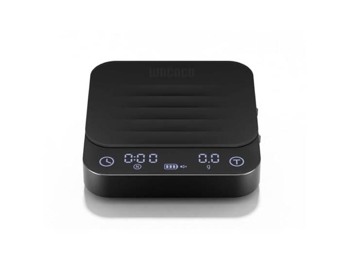 Wacaco Exagram Pro – Balance à café avec minuteur\, compacte & précise pour expresso & pour-over. 3 modes de pesée intelligents\, batterie rechargeable\, boîte de transport incluse\, noire