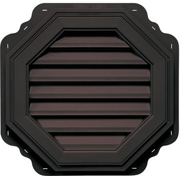 Mid-America Mid America Octagon Vinyl Gable Vents 22 Inch - 010 Musket Brown