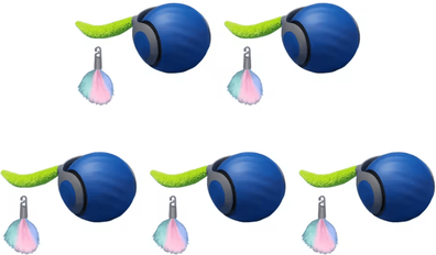 Inspire Curations SpeedyTail 2.0 Smart Interactive Moving Cat Ball Toy 5pcs