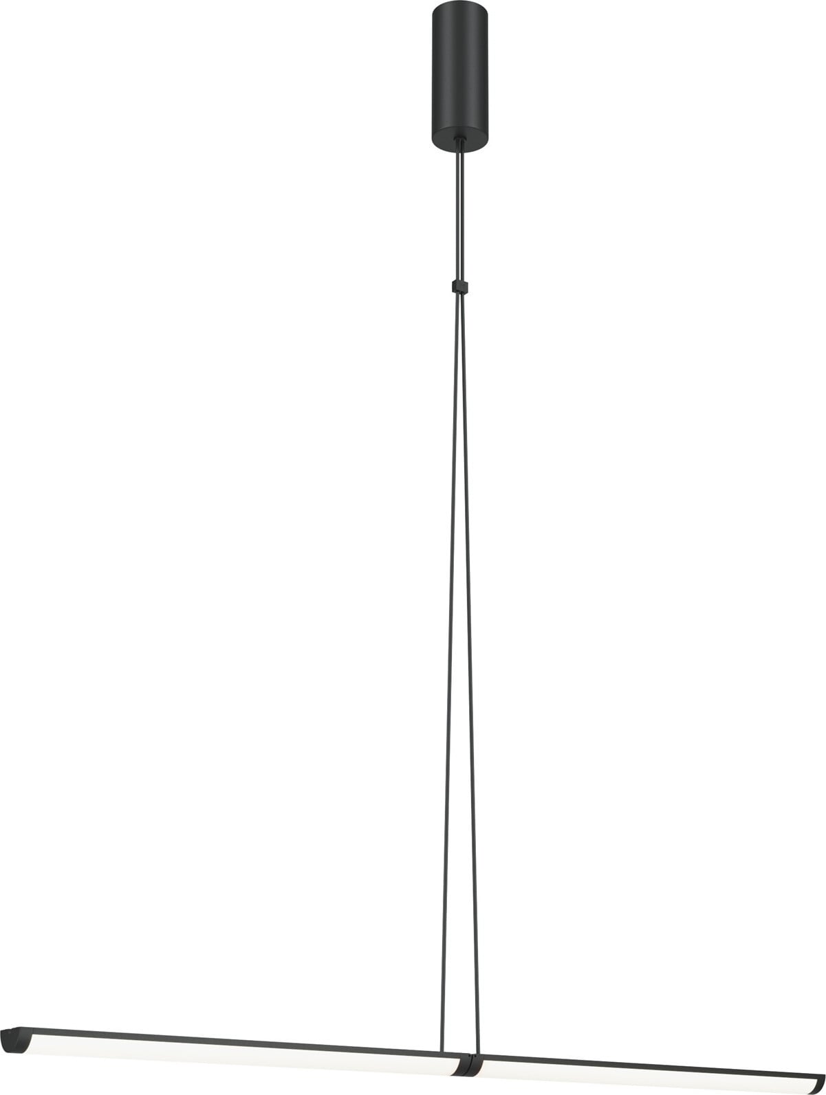 Maytoni LED Hanglamp Tube Supersymmetry Cilinder Zwart/Wit