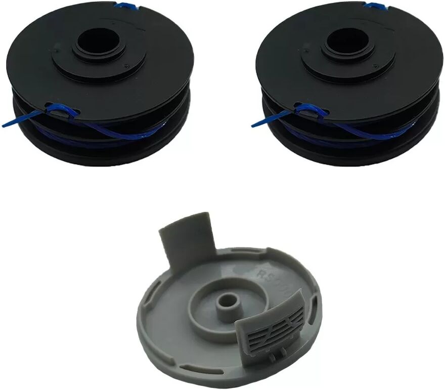 INF Kit de tête de coupe-bordures compatible avec RYOBI RLT4027, incluant 2 bobines RAC123 et 1 couvercle RAC122